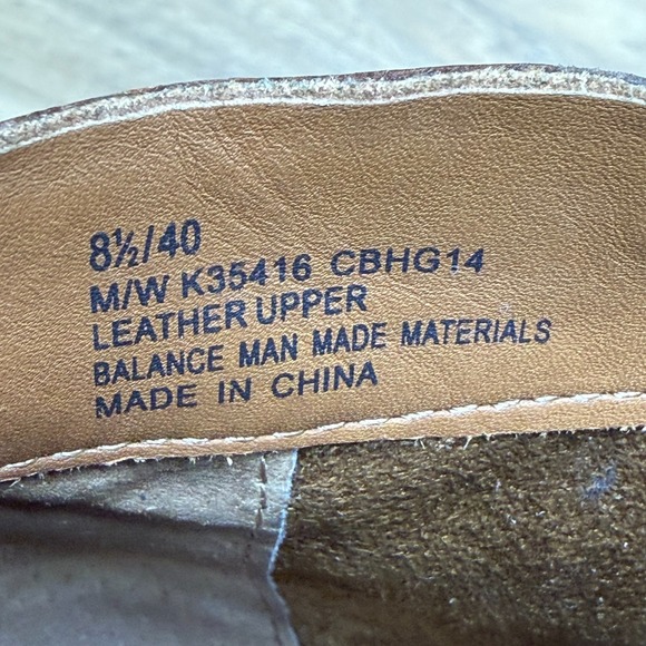 KORK EASE Wedge Chandra Booties Womens 8.5 M Cognac Leather Zip - Picture 11 of 11